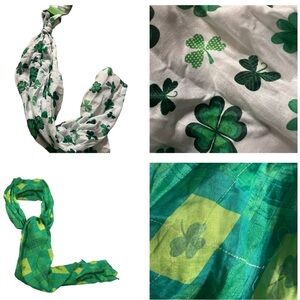2 NWT Juncture St. Patty's Day Scarves Green